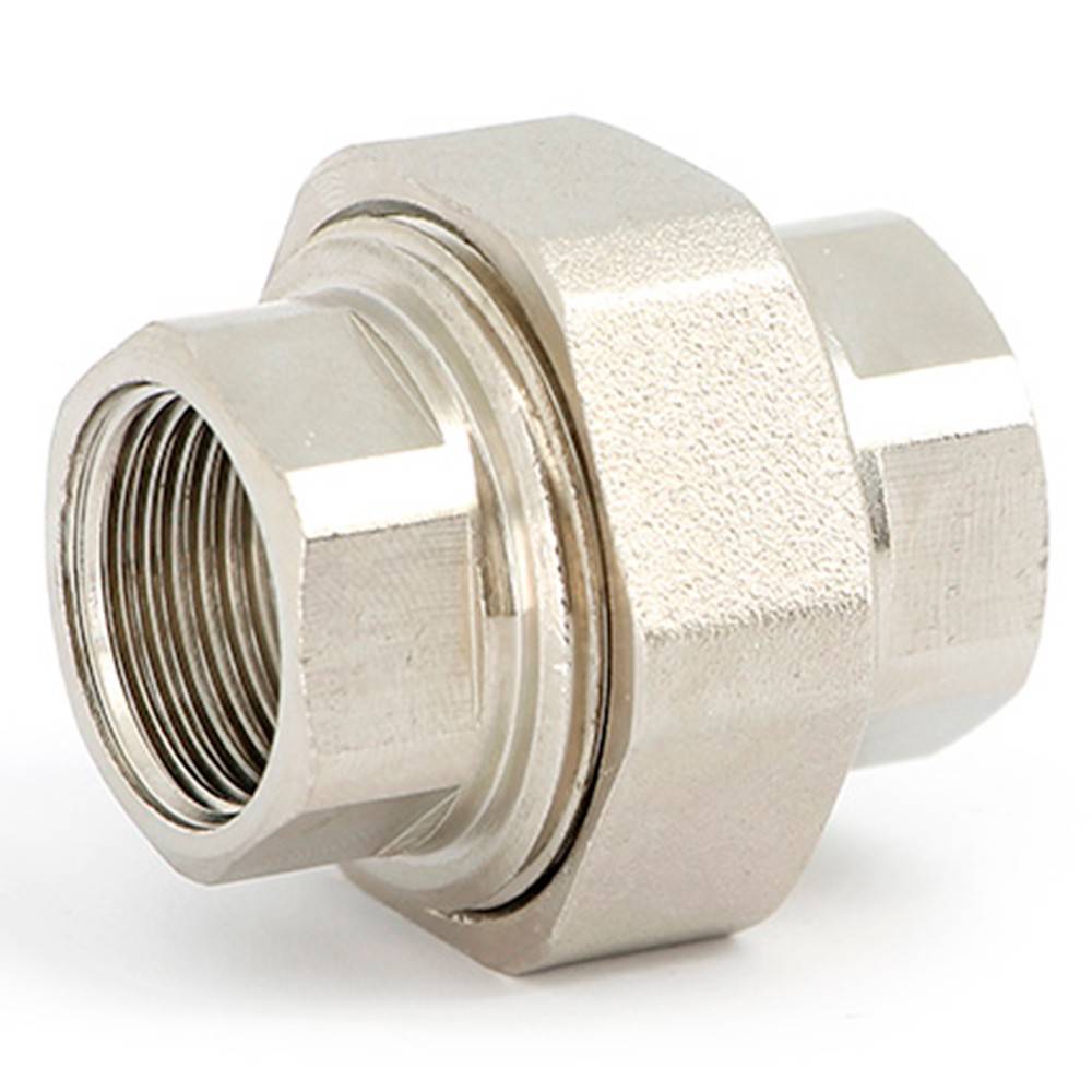 Соединение разъемное Uni-Fitt ВВ 1/2 с прокладкой O-Ring никелированное 160N2000