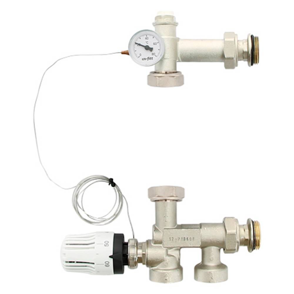 Насосно-смесительная группа Uni-Fitt SOLOMIX MINI 1 с наружной резьбой без насоса 482G2500