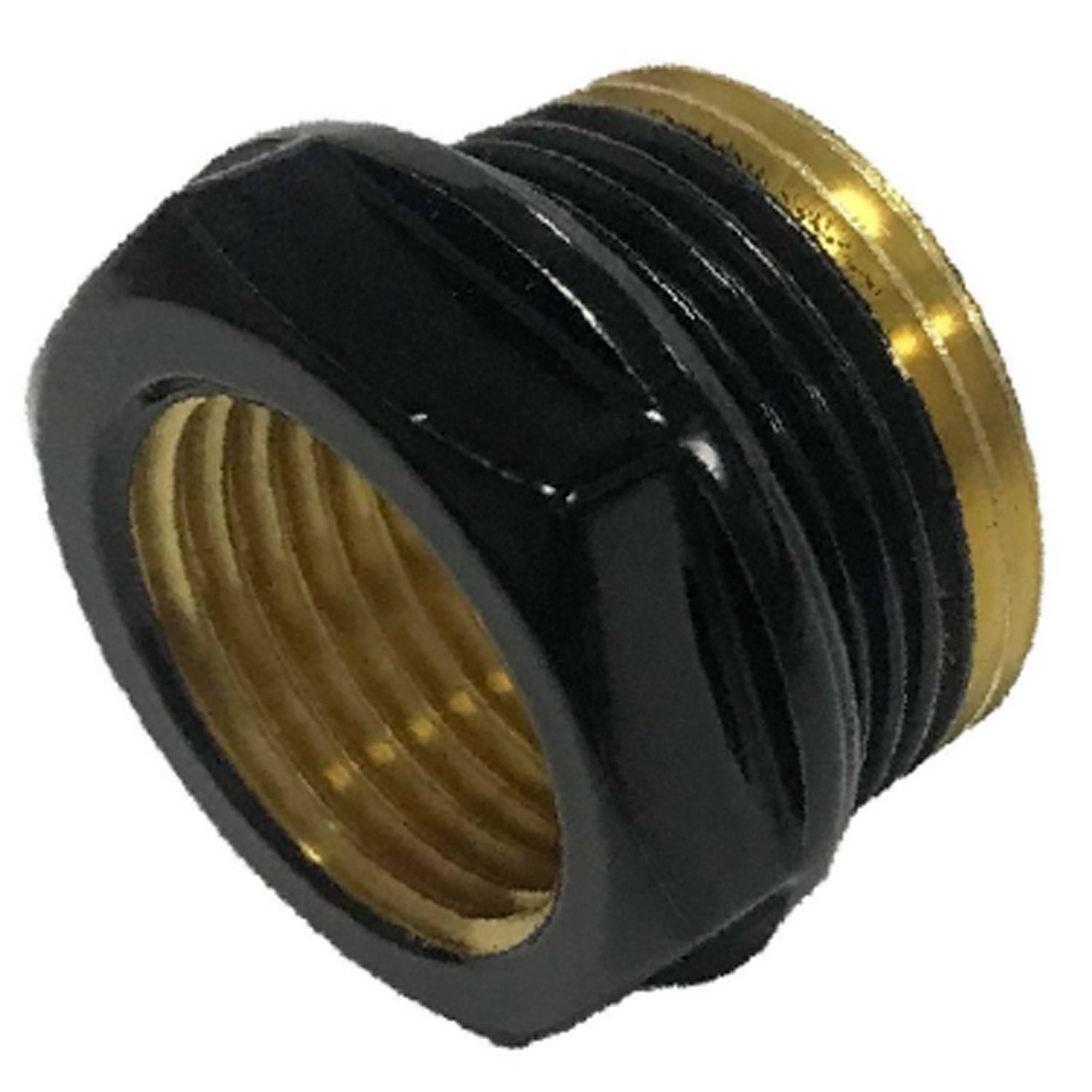 Переходник Schlosser 3/4 ВР x 1/2 ВР черный RAL 9005 602200048.RAL9005