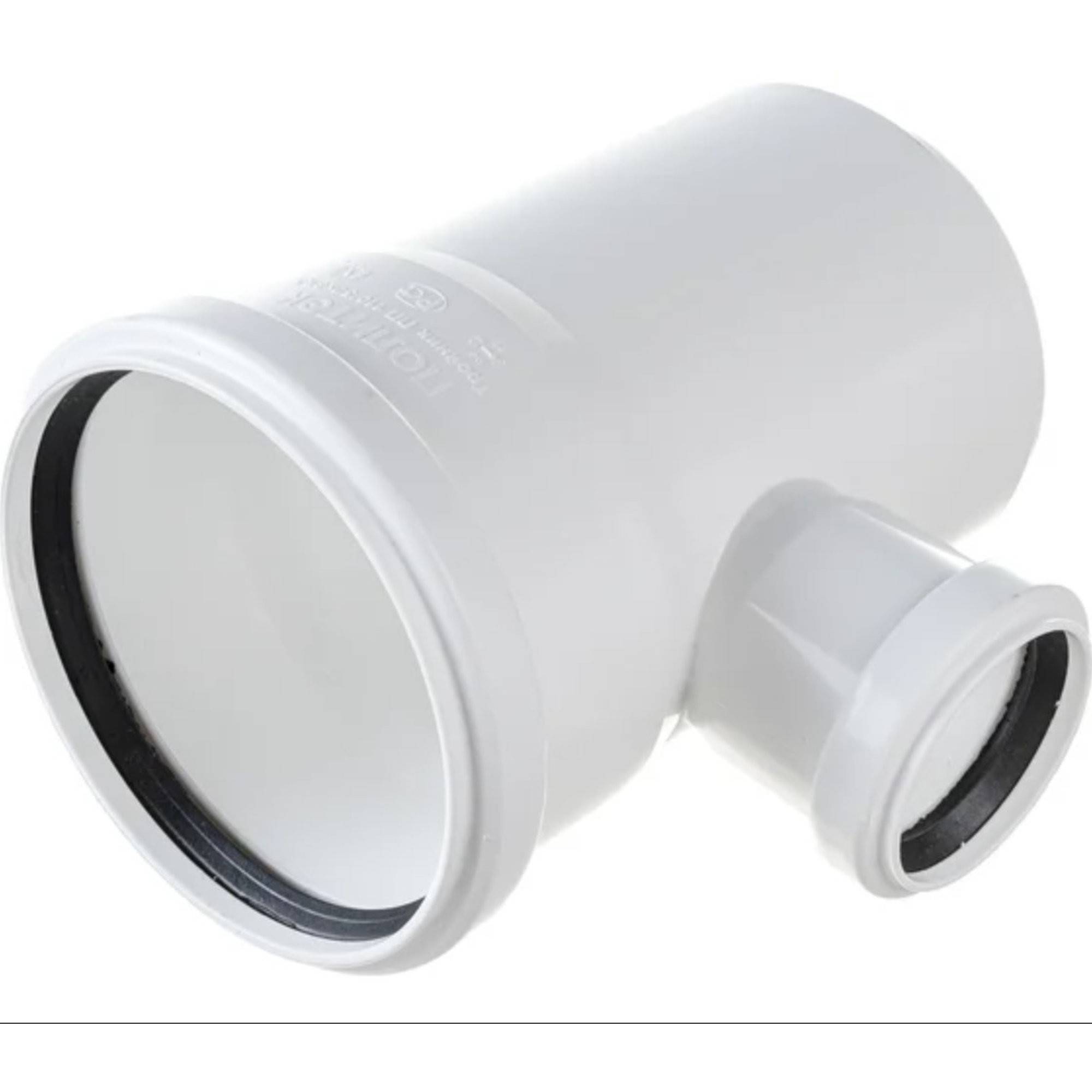 Тройник канализационный Политэк 110х50 мм 87.5° внутренний (50) 201158