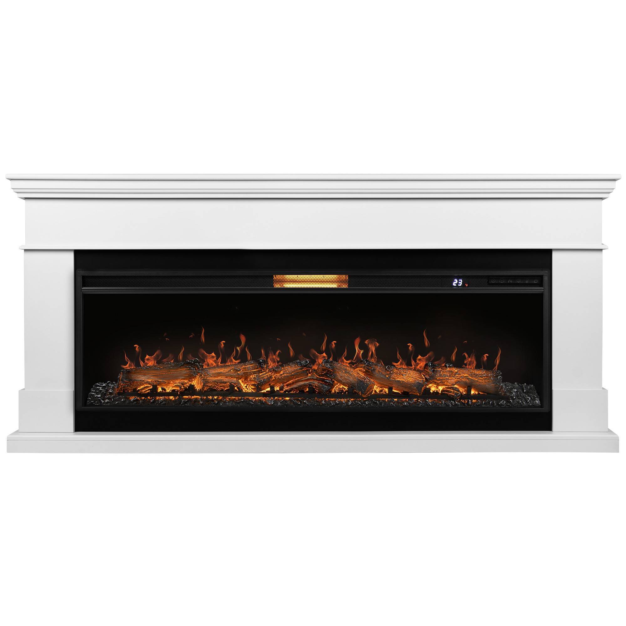 Каминокомплект Royal Thermo Aurora RTFP/P-AR60LS с порталом California 60 W белый НС-1721297