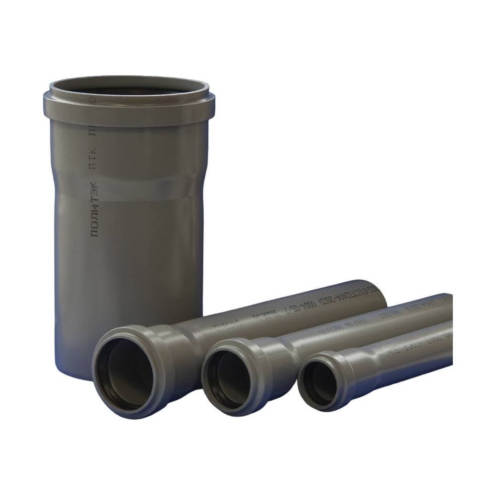 Труба канализационная внутренняя ПОЛИТЭК Эконом 50х1.5х1000 мм 1306968
