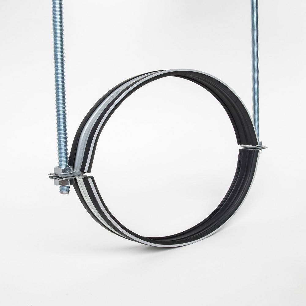 Хомут для воздуховода SHUFT с резиновым профилем 710 мм шпилька НС-1727800