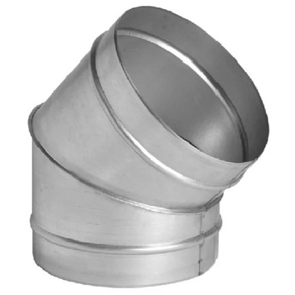 Отвод вентиляционный АВК 45° d125 мм оцинкованная сталь 0.5 мм 1452567