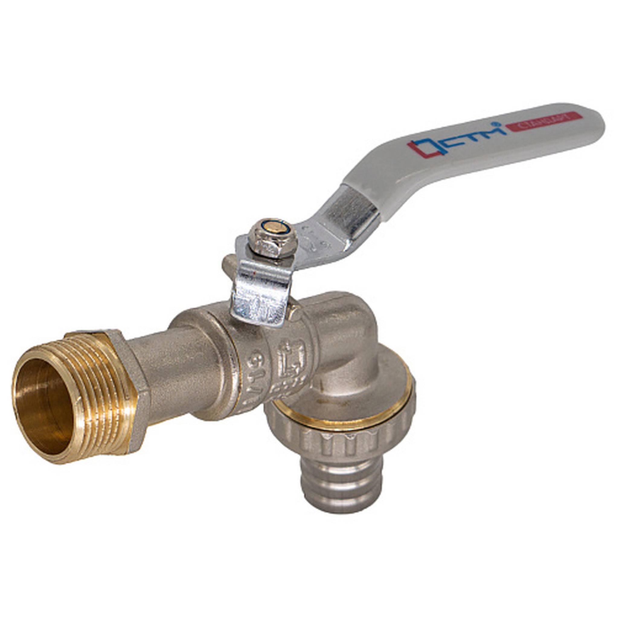 Кран шаровой водоразборный CTM СТАНДАРТ 1/2 дюйма рычаг CWBH0012