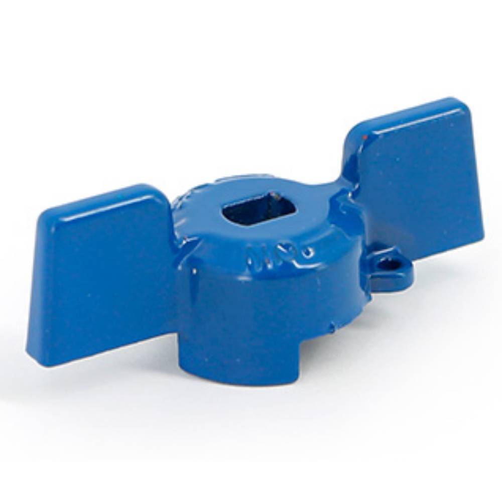 Ручка-бабочка для шарового крана Uni-Fitt 1/2 синяя 129T2100