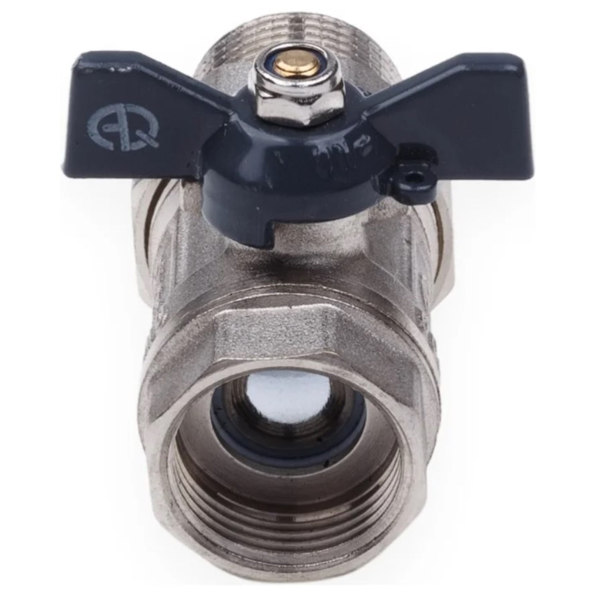 Кран шаровой AQUALINK со сгоном прямой ВН 3/4 бабочка 1593723