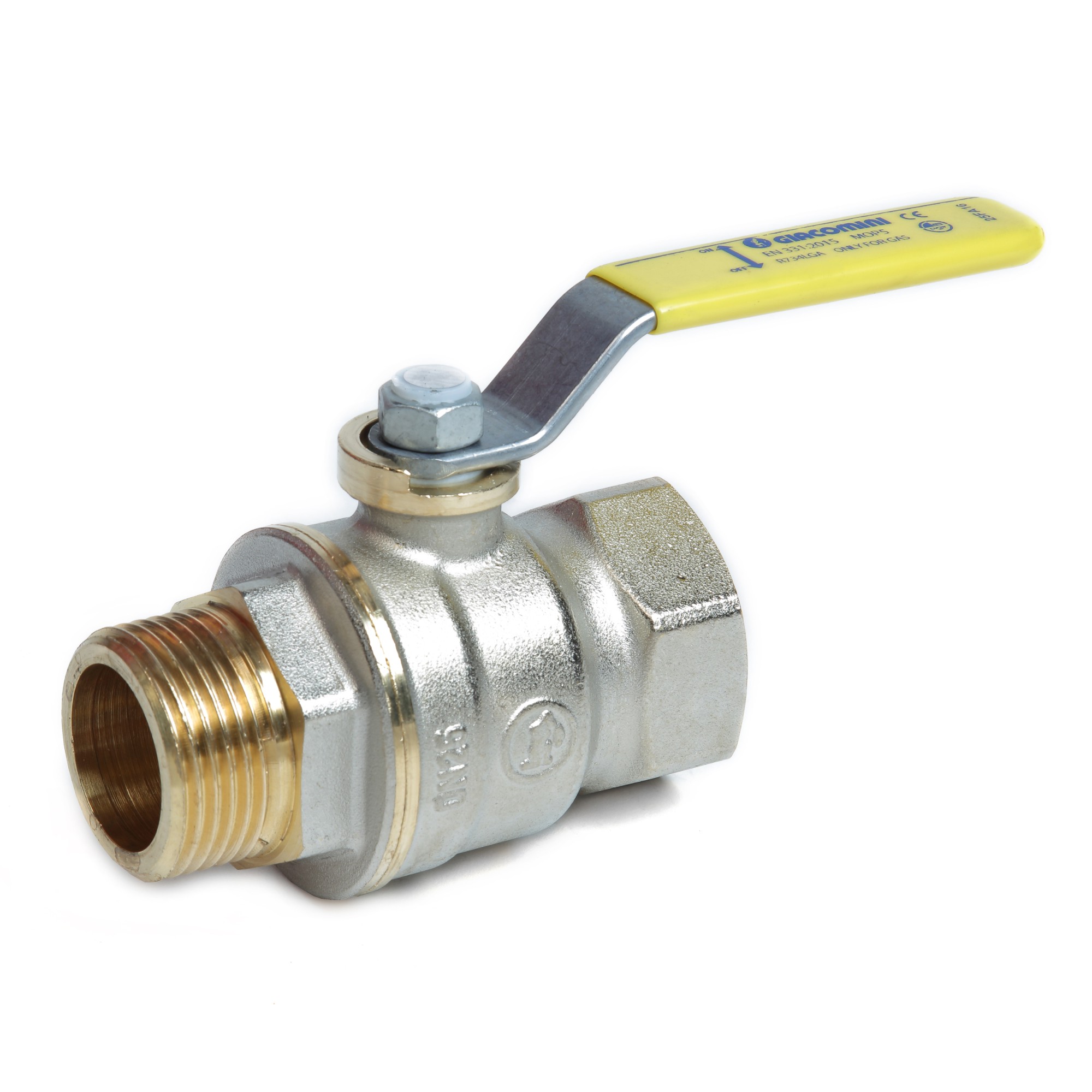 Кран шаровой для газа Giacomini R734 1 ВР-НР рычаг R734LGAX005