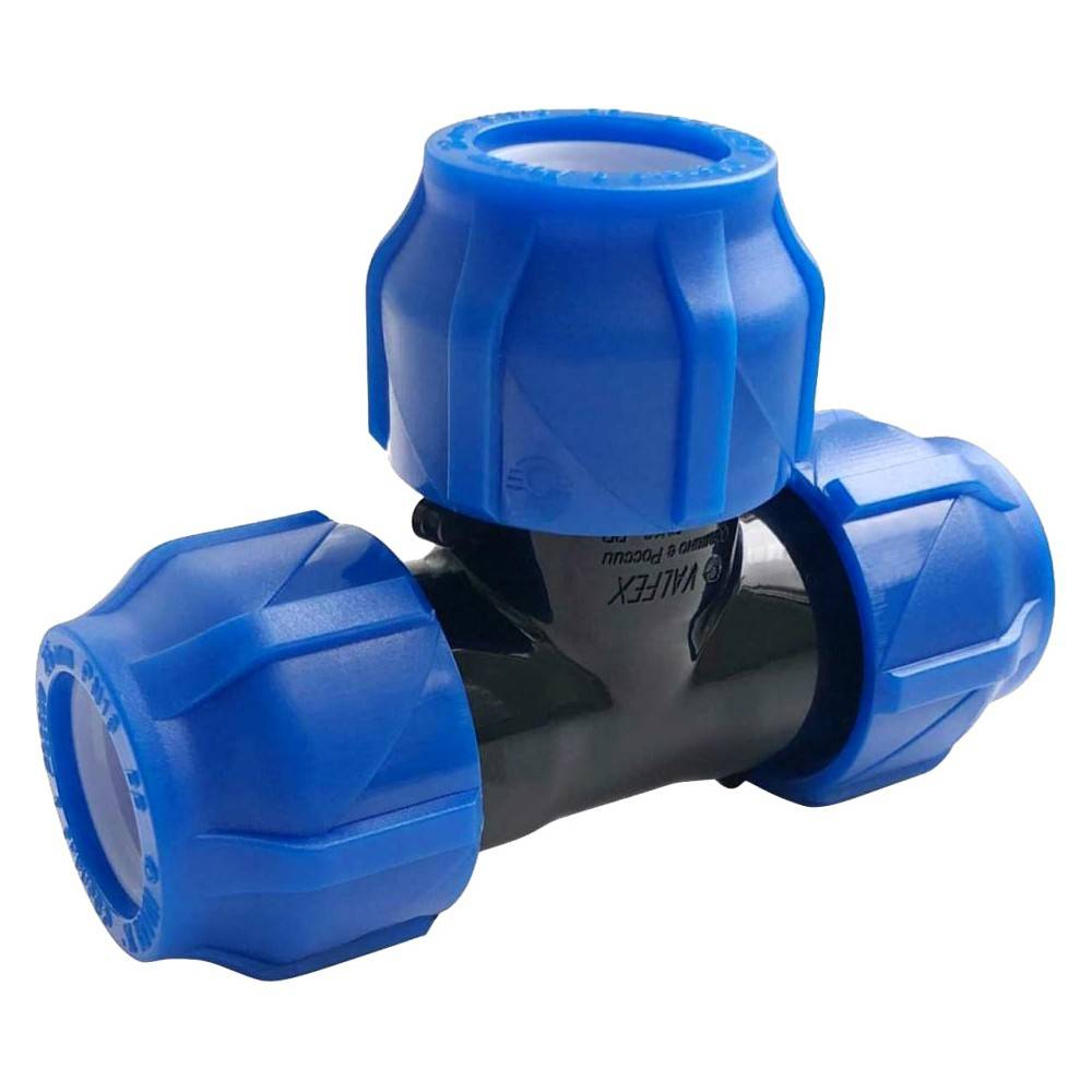 Тройник компрессионный ПНД VALFEX 25x25x25 мм 1425736