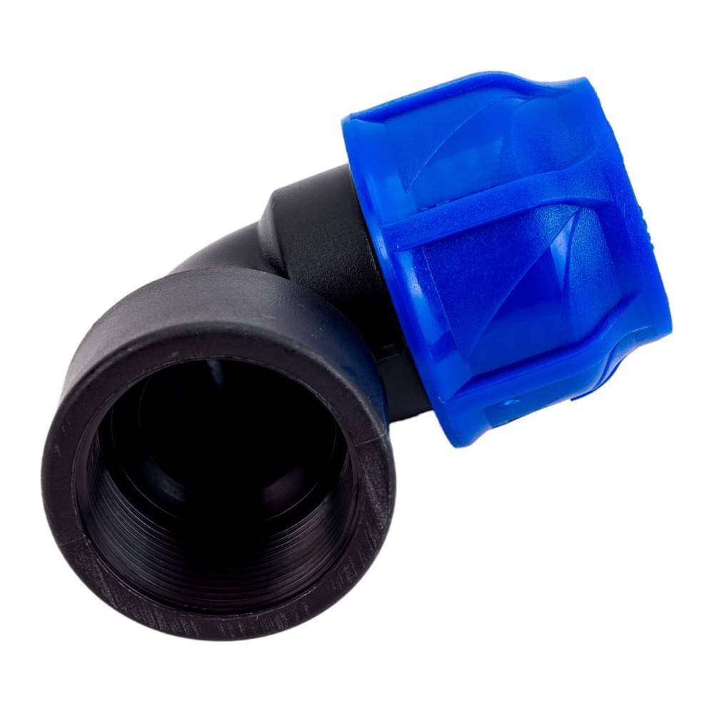 Отвод компрессионный Valfex ПНД с внутренней резьбой 40х1 1/2 1425689