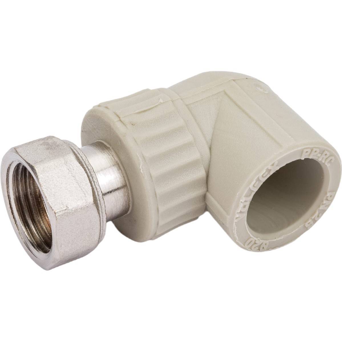 Угол полипропиленовый с накидной гайкой VALFEX 20х1/2 НС-1256618