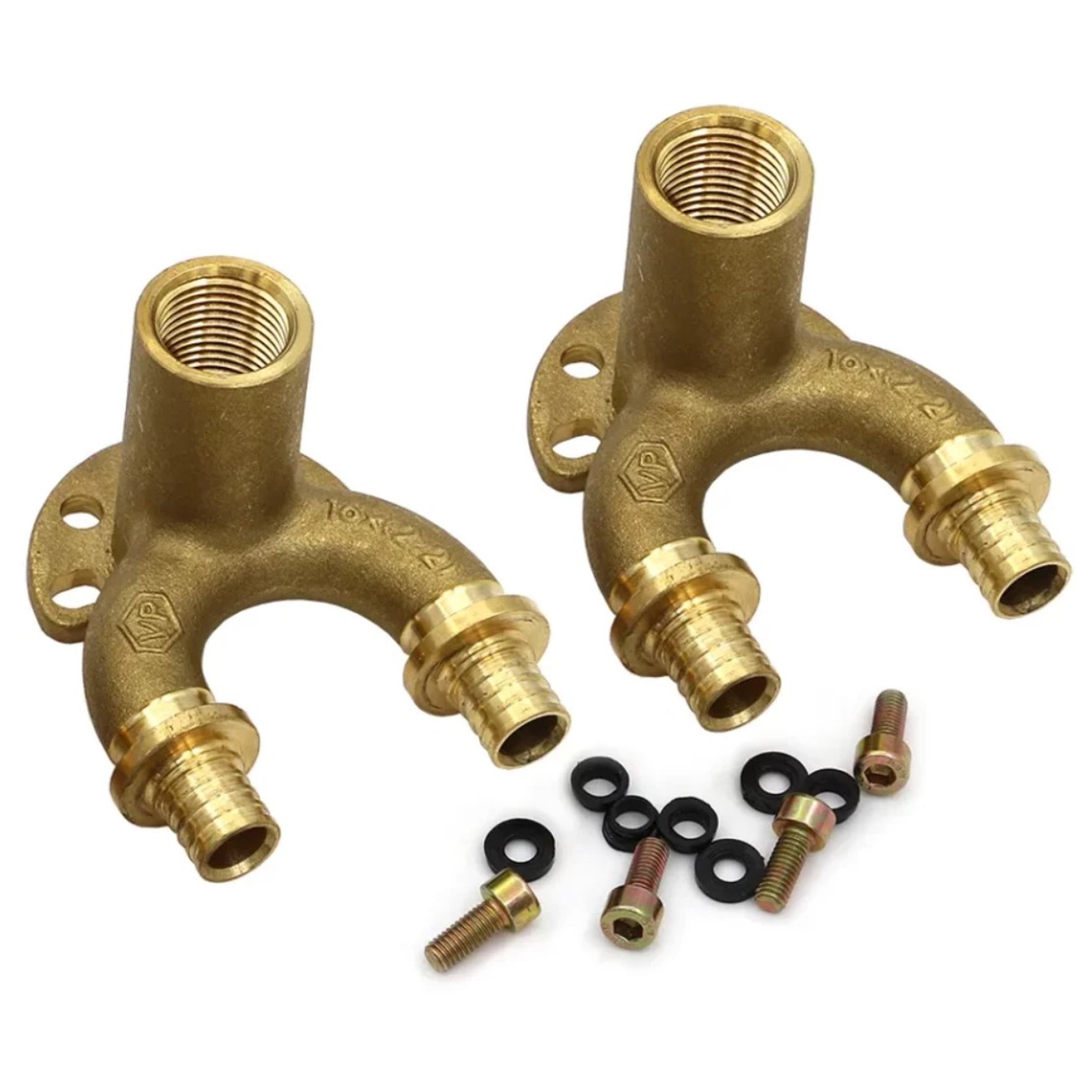 Уголок настенный проточный VIEIR VER-PRO для труб PEX 16x2.0-1/2 ВР VRP1620L