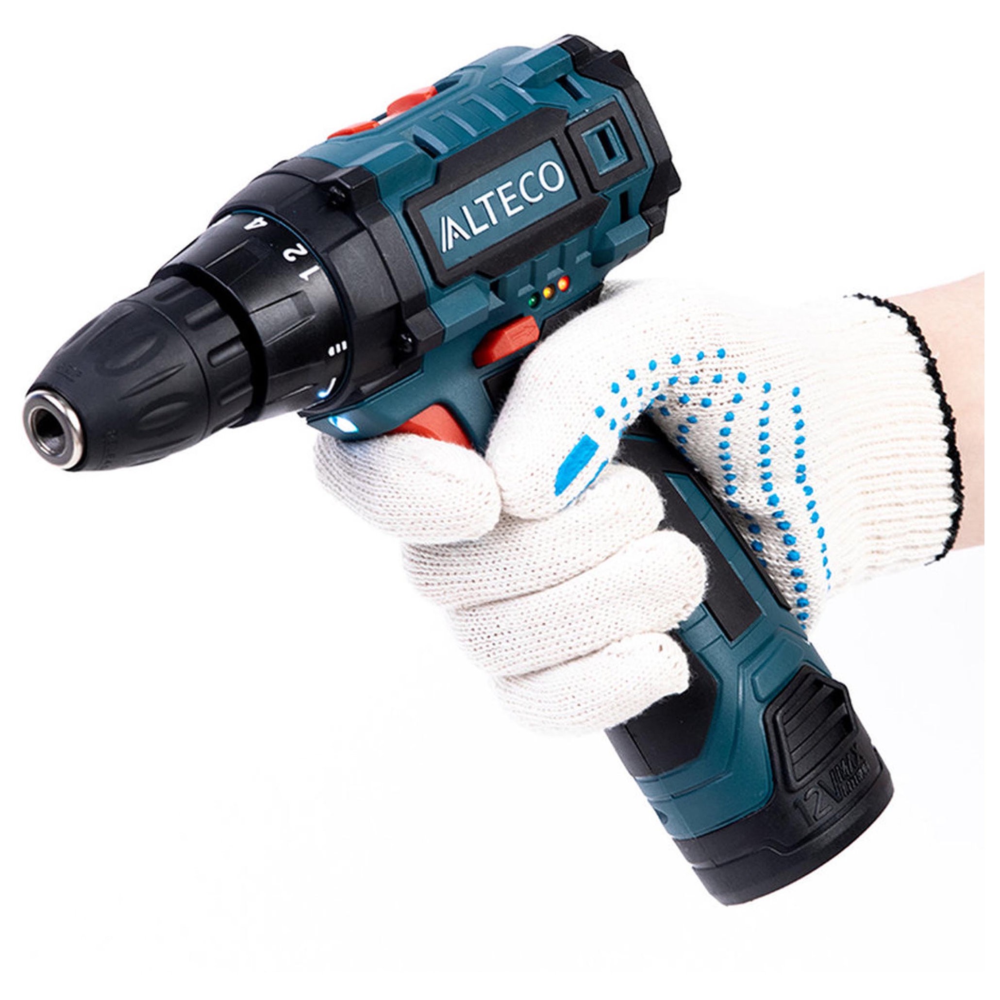 Дрель-шуруповерт аккумуляторная ALTECO CD 1210.1 Li X2 12 В CD 1210.1 Li X2