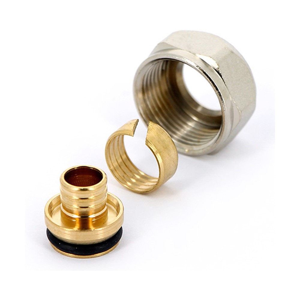 Соединитель обжимной Uni-Fitt 16(2.2)х3/4 EK для труб PEX 145C2600