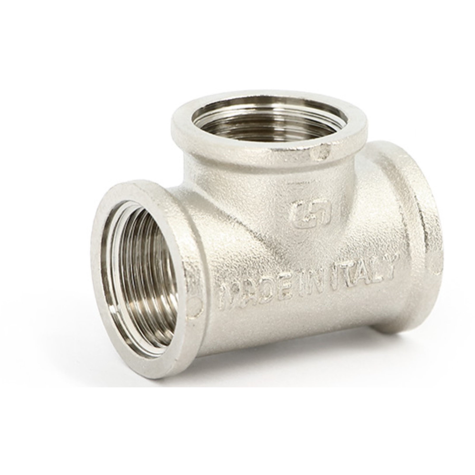 Тройник резьбовой Uni-Fitt 3/4 ВВВ никелированный 1513584