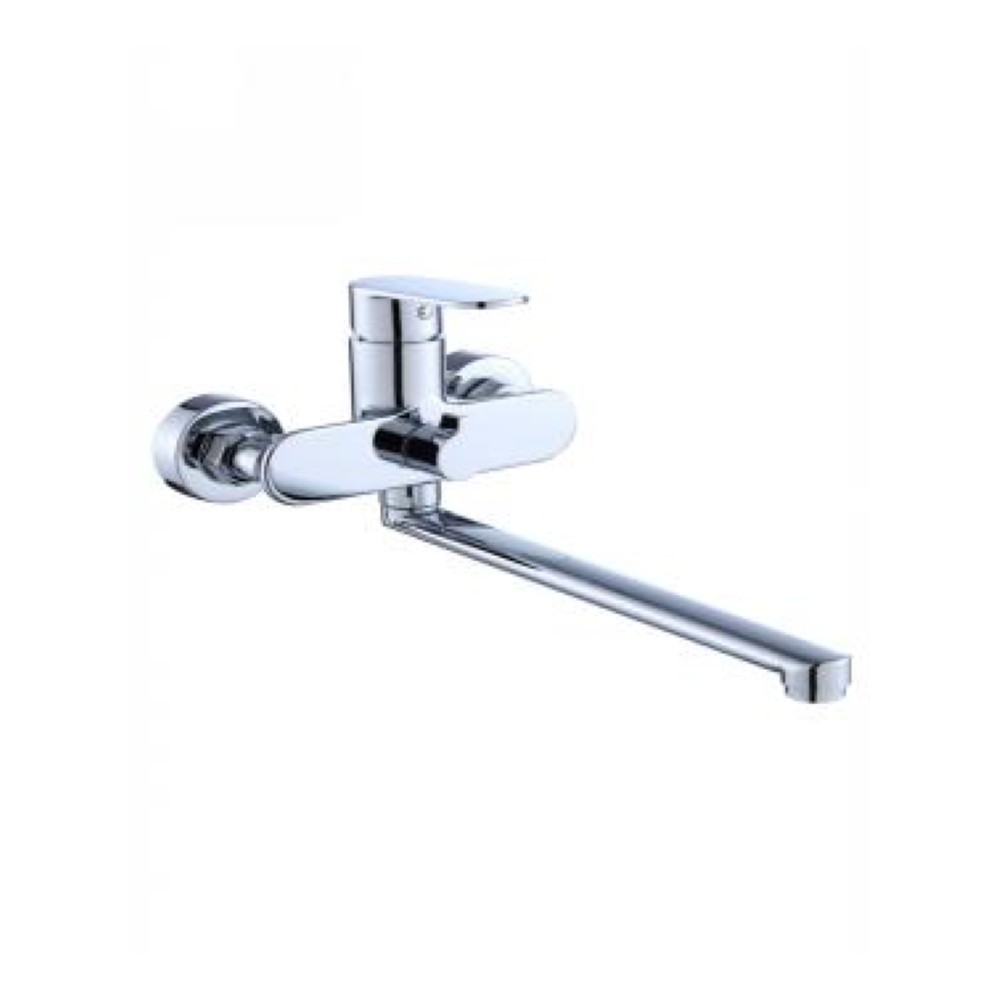 Смеситель для ванны АМУР BR2204 однорычажный с длинным изливом 35 см BR2204