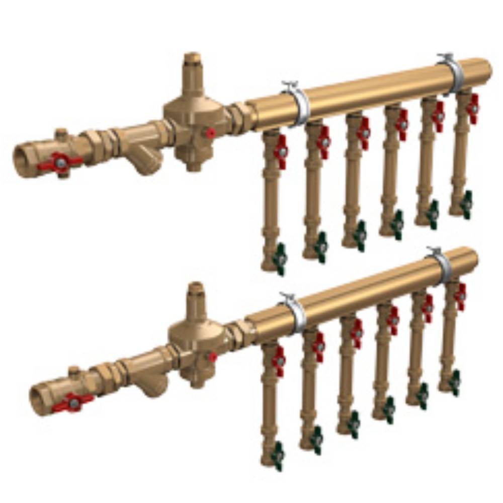 Узел коллекторный Giacomini этажный для водоснабжения 1 x 3/4 на 11 зон GE550Y371