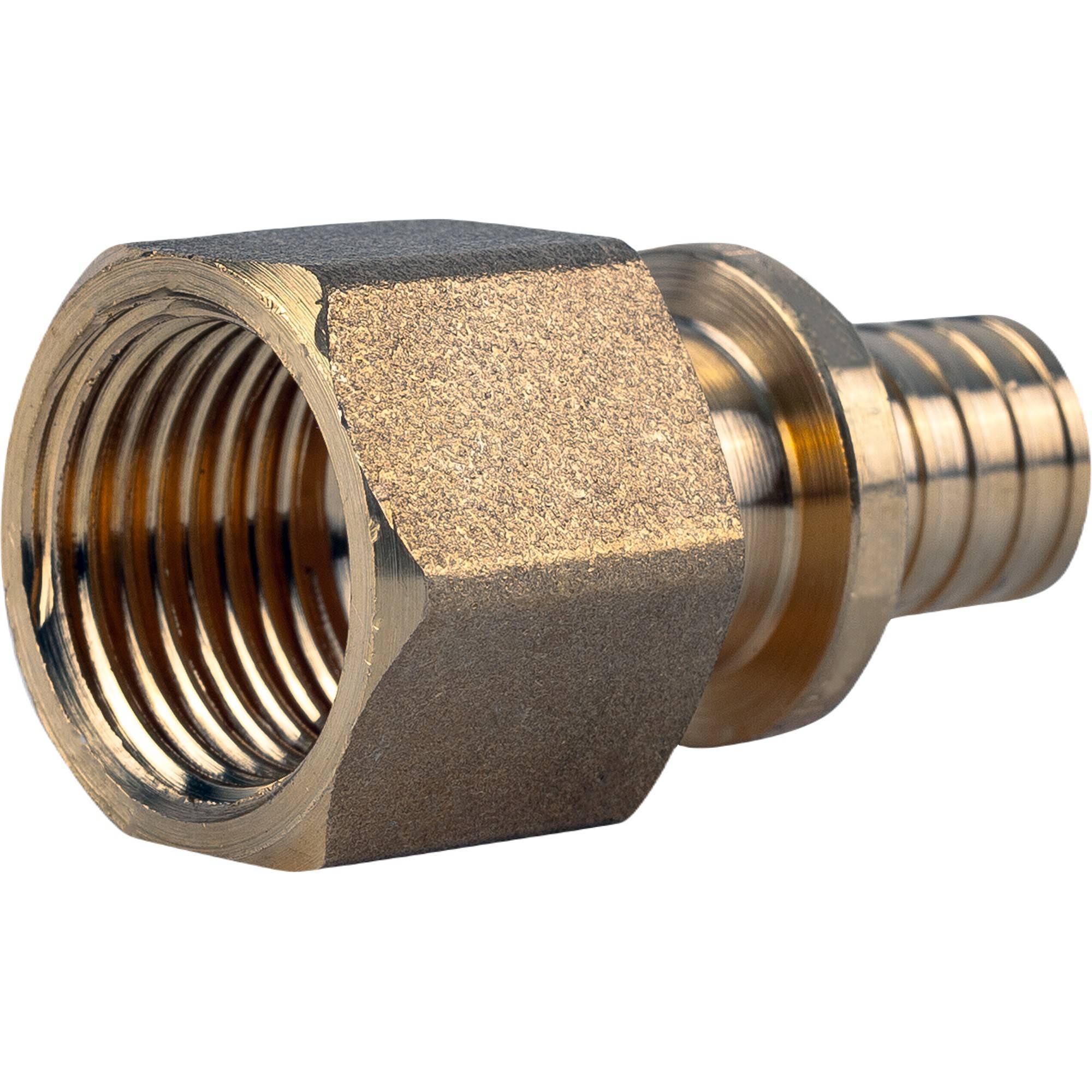 Муфта аксиальная переходная VARMEGA Slide-fit 16x1/2 ВР латунь VM51311