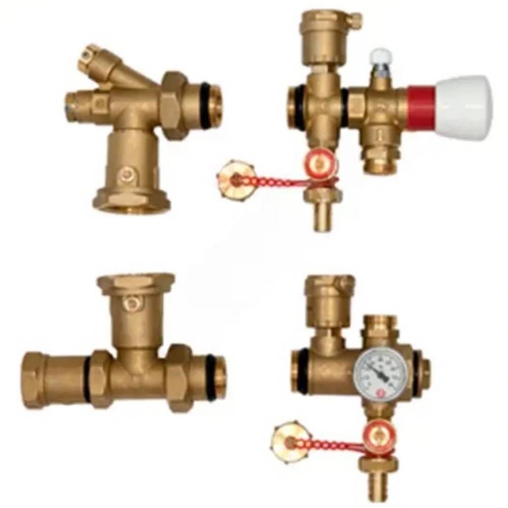 Комплект арматуры Giacomini для коллекторов теплого пола R557KY001