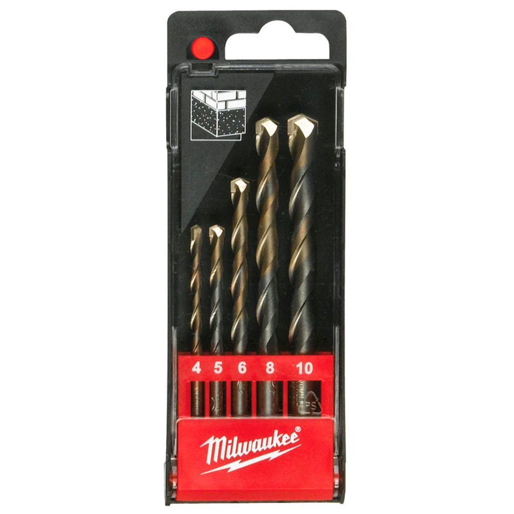 Набор ударных сверл по бетону Milwaukee DIN 8039 5 шт (4-10 мм) GEN II 4932480157