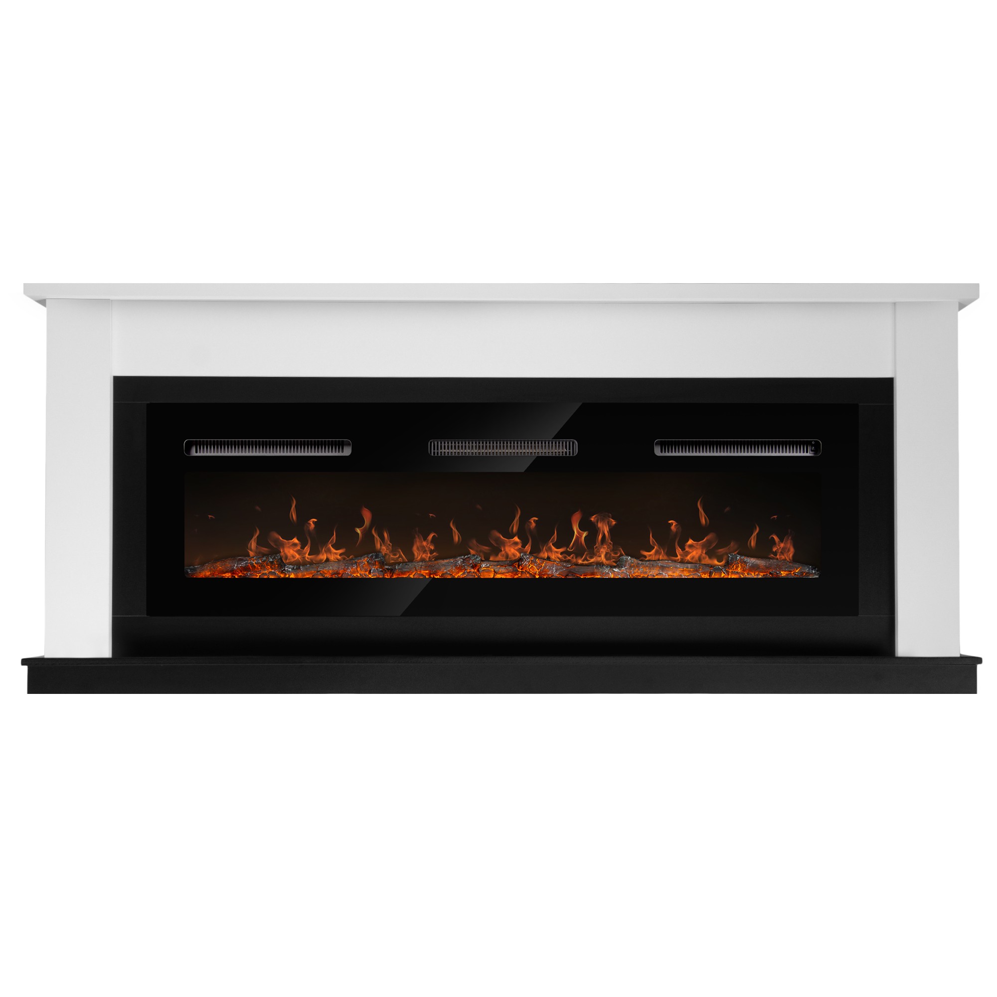 Каминокомплект Electrolux Infinity EFP/P-1600ULS N с порталом Firelight Canto Long белый / черный НС-1722875