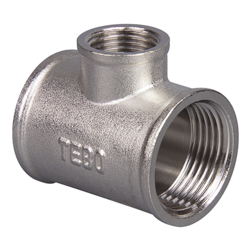 Тройник переходной TEBO латунный 1x3/4x1 дюйма ВР 911040205