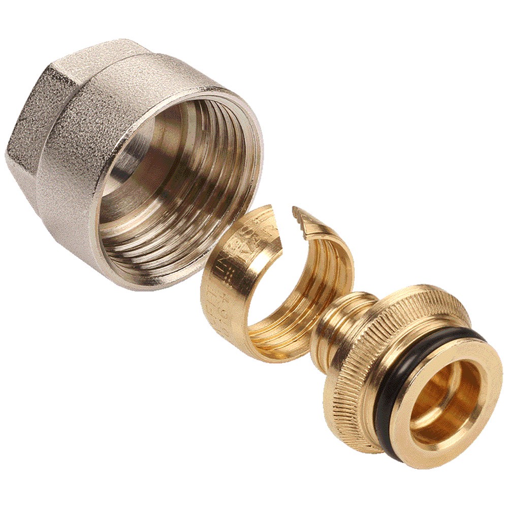 Фитинг коллекторный обжимной AQUALINK Евроконус 3/4 x 20 мм 02721