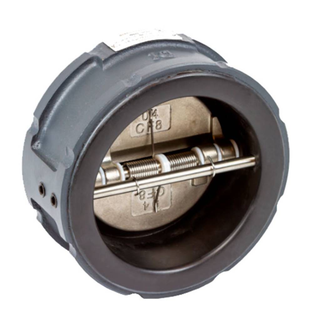 Затвор обратный Ридан ЗОД PN16 DN65 межфланцевый двустворчатый чугун EPDM НС-1448062