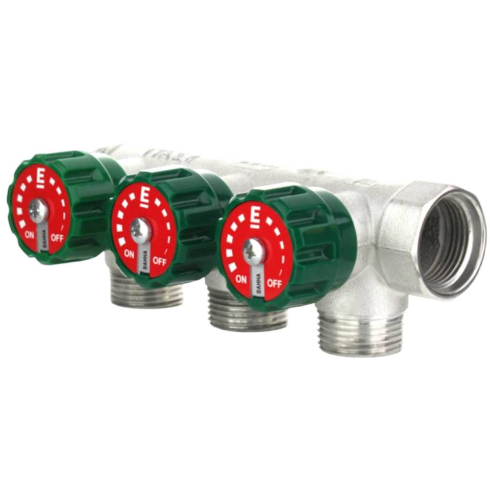 Коллектор модульный ELSEN 3/4 x 3/4 дюйма EK TIN латунь EMM02.1104