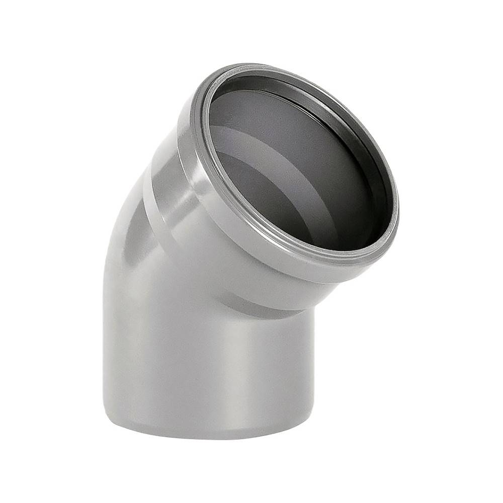 Отвод ХЕМКОР НПВХ для внутренней канализации 110 мм 87° 1455291