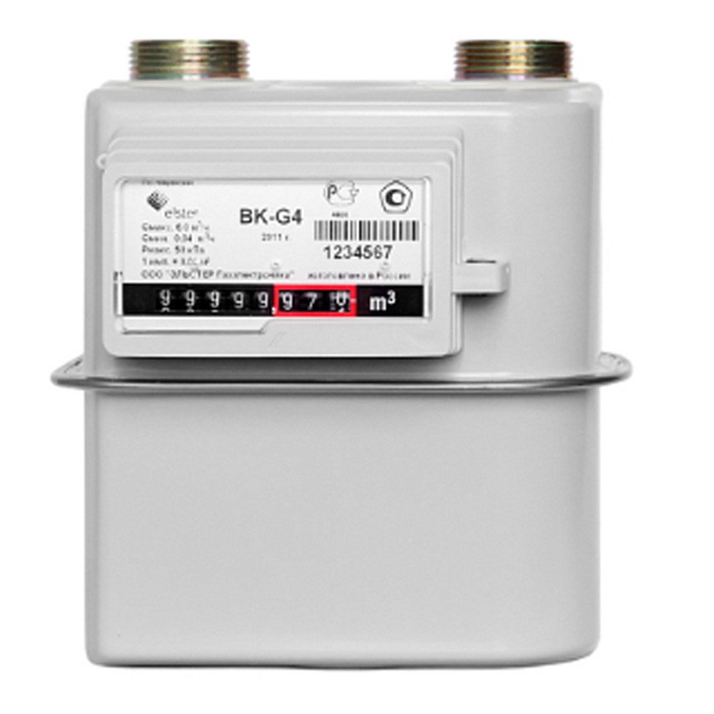 Счетчик газа мембранный Elster ВК-G4 G1 1/4 110 мм правый ВК-G4