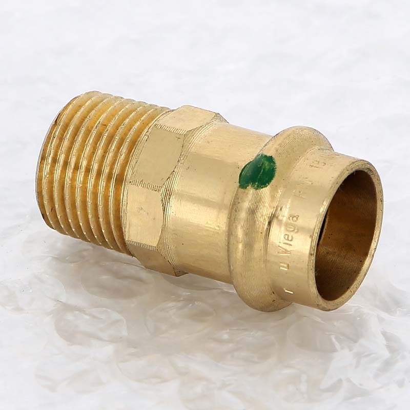 Муфта переходная пресс-Н Viega Sanpress бронза 18x1/2 283490