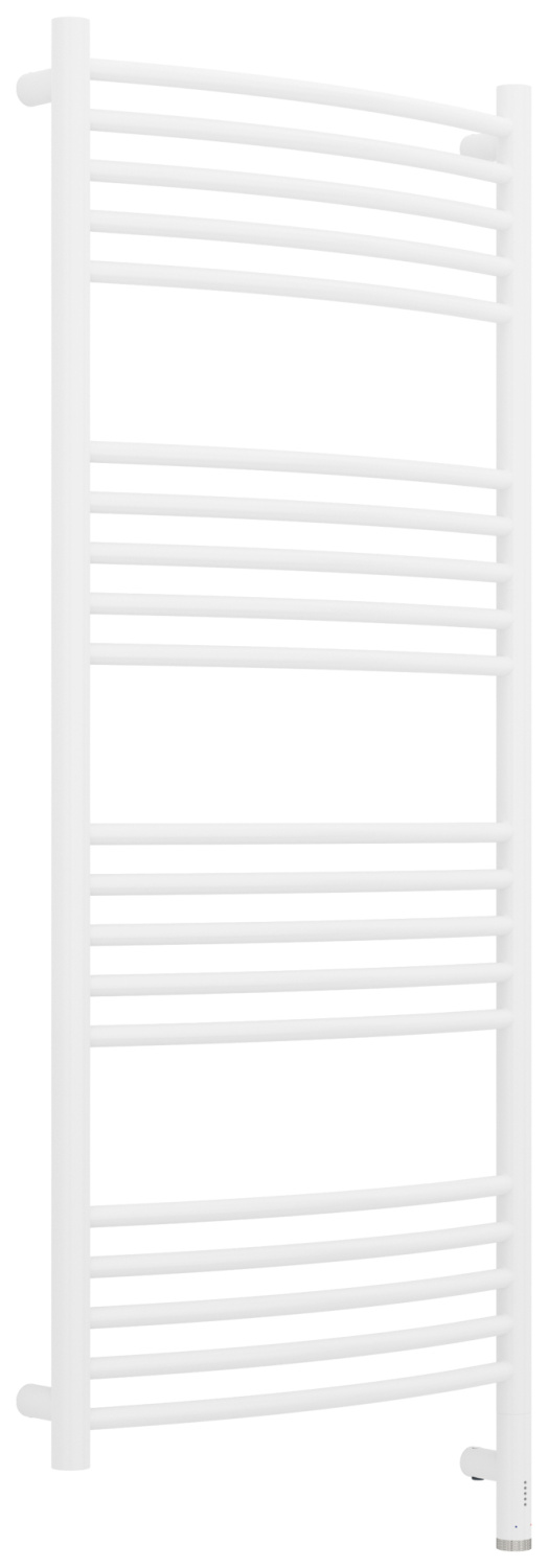 Полотенцесушитель электрический Сунержа Богема 3.1 выгнутая 500х1200 мм правое подключение белый матовый 30-6003-1250