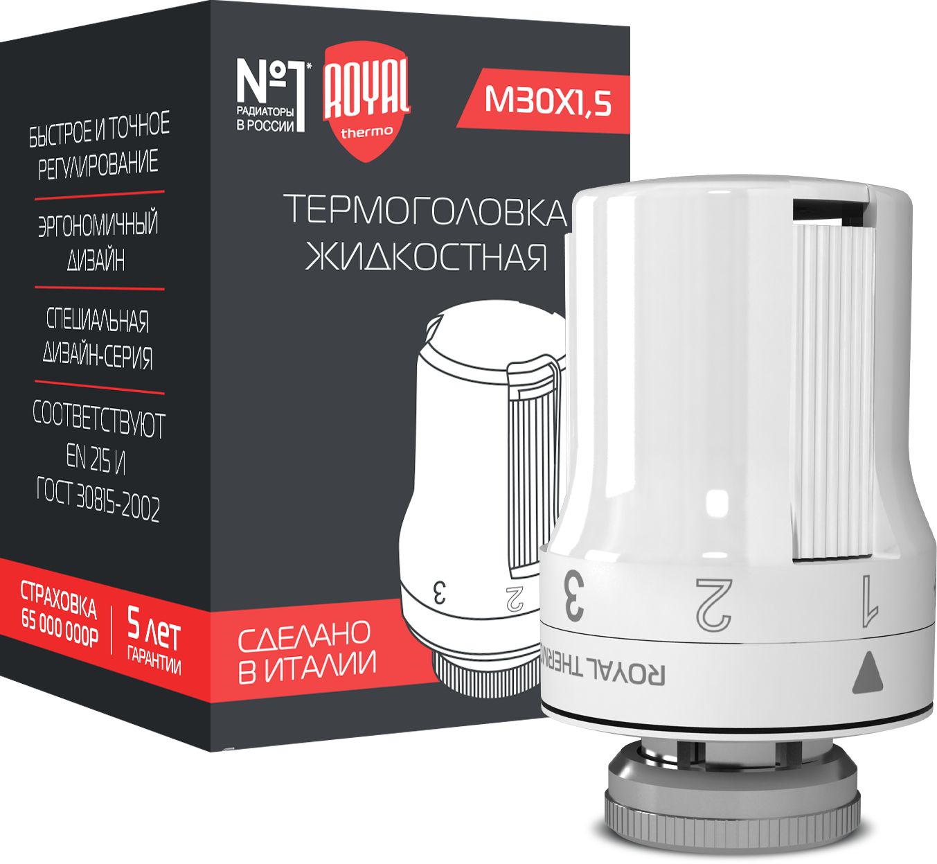 Термоголовка жидкостная Royal Thermo M30x1.5 1050904