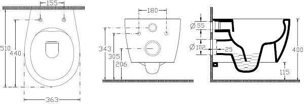 Чаша подвесного унитаза Allen Brau Fantasy розовый 4.11004.SM