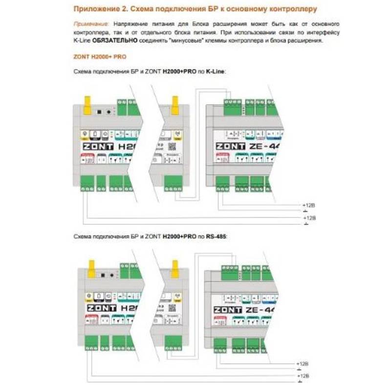 Блок расширения ZONT ZE-44 для контроллера H2000+ PRO ML00005696
