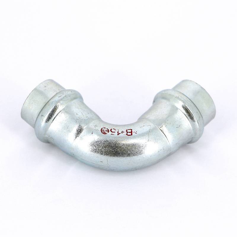 Угольник 90° пресс IBP >B< Press Carbon 15 мм стальной оцинкованный PC5002 0150000