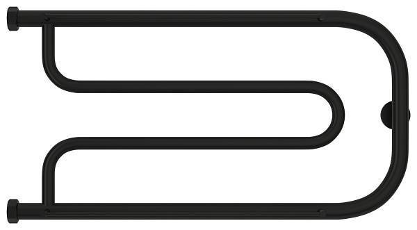 Полотенцесушитель водяной Сунержа Гусли 650x320 мм матовый черный 31-0010-3265