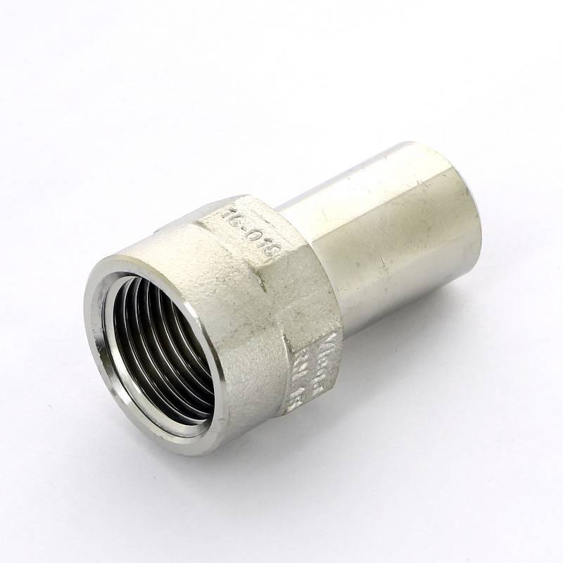 Вставка с внутренней резьбой Viega Sanpress Inox 18x1/2 нержавеющая сталь 436803