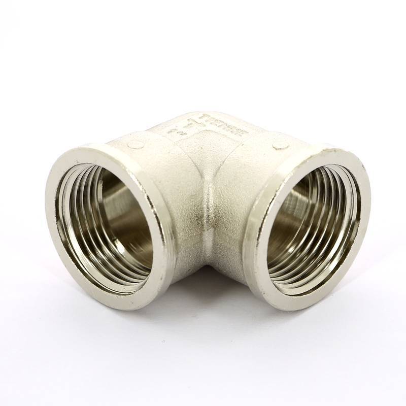 Угольник латунный никелированный Tiemme 1 ВР-ВР 1500144