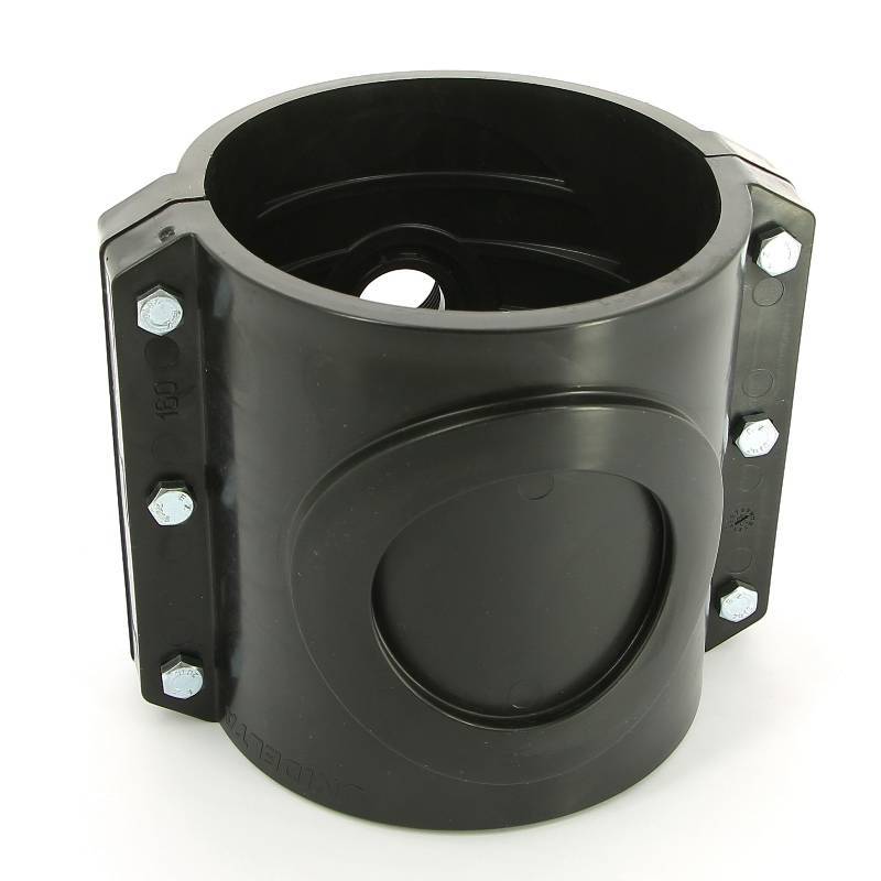 Седловая врезка Unidelta 160х1 1/4 4 болта для труб ПНД 1026160005