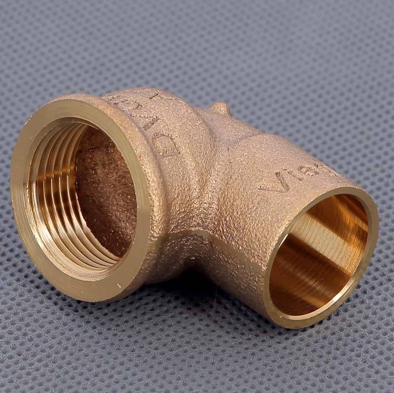 Угол 90° бронзовый Viega 94090G пайка-ВР 22x3/4 107581