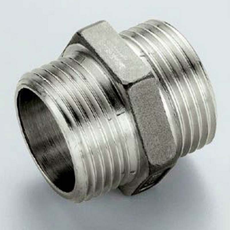 Ниппель резьбовой Tiemme 1/4 НН никелированный 1500536