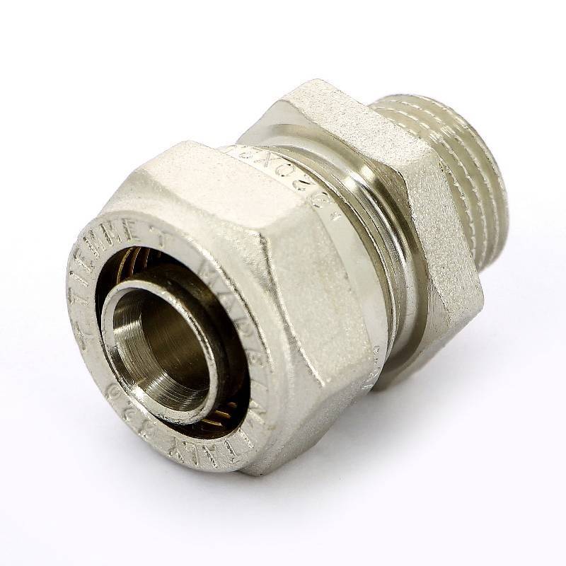 Муфта обжимная Tiemme никелированная 20х3/4 НР 1600005