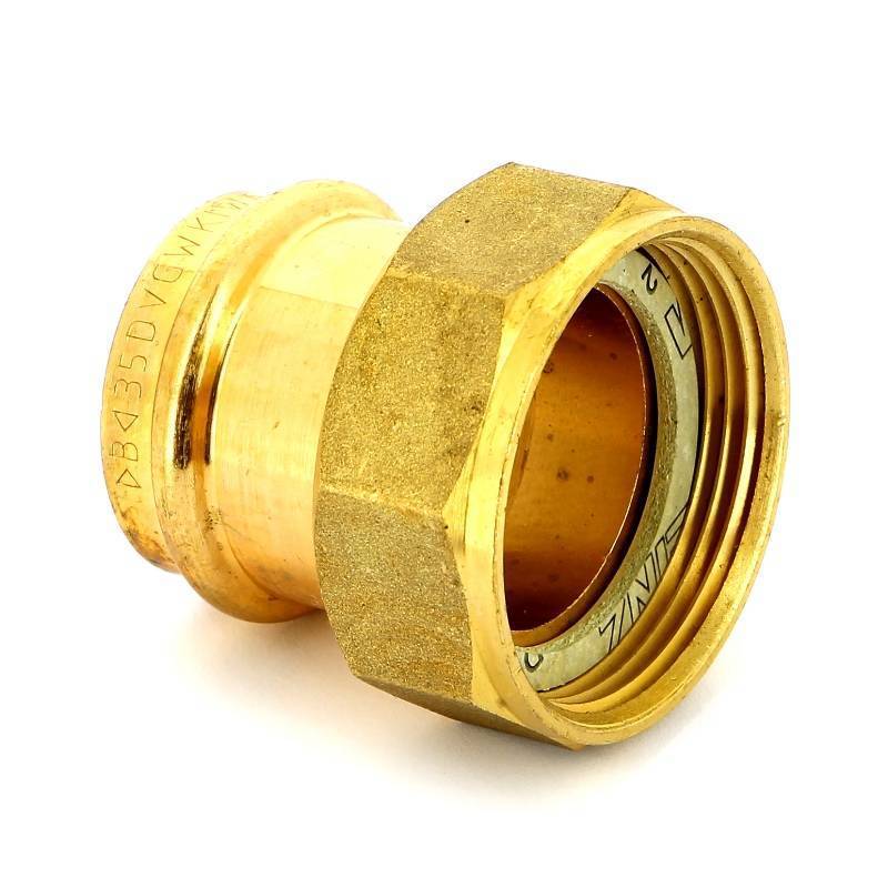 Муфта пресс IBP >B< Press 35 мм х 1 1/2 с накидной гайкой бронза P4355 03512000