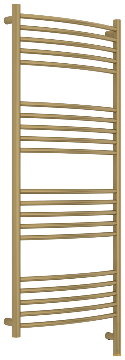 Полотенцесушитель электрический Сунержа Богема 3.1 выгнутая 500х1200 мм правый золотой шёлк матовый 32-6003-1250