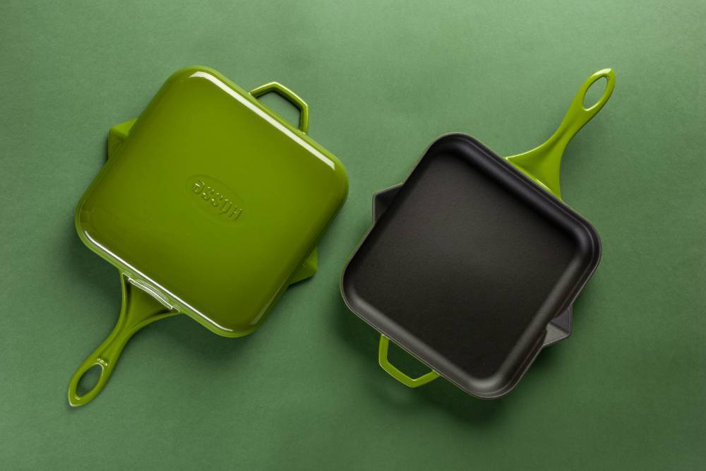 Сковорода квадратная Hascevher KTV 2828 Green 28х28 см A822828