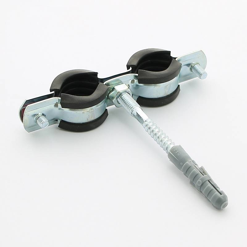 Хомут двойной с резиновым уплотнителем, шпилькой и дюбелем Uni-Fitt 1/2 дюйма (20-24 мм) 850D2800