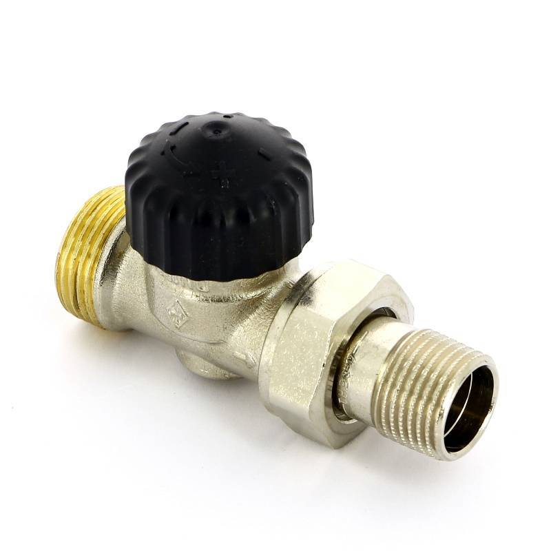 Вентиль термостатический Uni-Fitt прямой HH 1/2 x 3/4 EK никелированный 162V2300