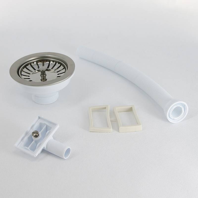 Выпуск для мойки Wirquin 90 мм с прямоугольным переливом 30717337